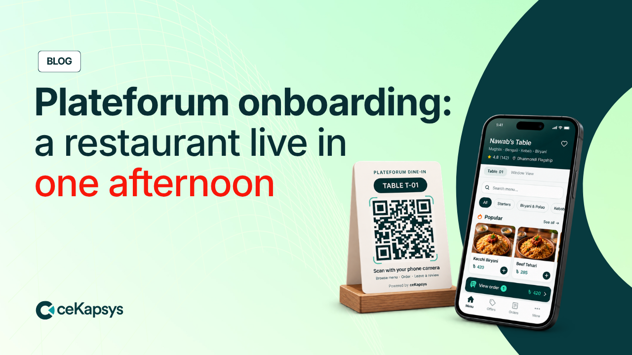 Cover image for the article Plateforum Onboarding: Your Restaurant Live in One Afternoon